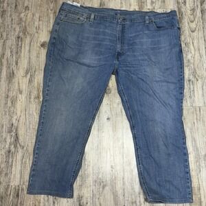 Big Man Levis 541 Blue Jeans Size 54x27 100% Cotton Flat See Inseam Photo